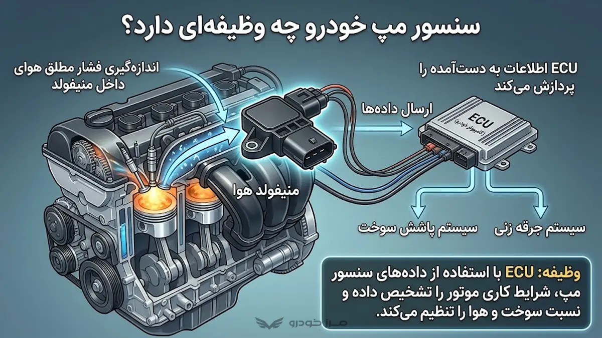 سنسور مپ خودرو چه وظیفه ای دارد؟